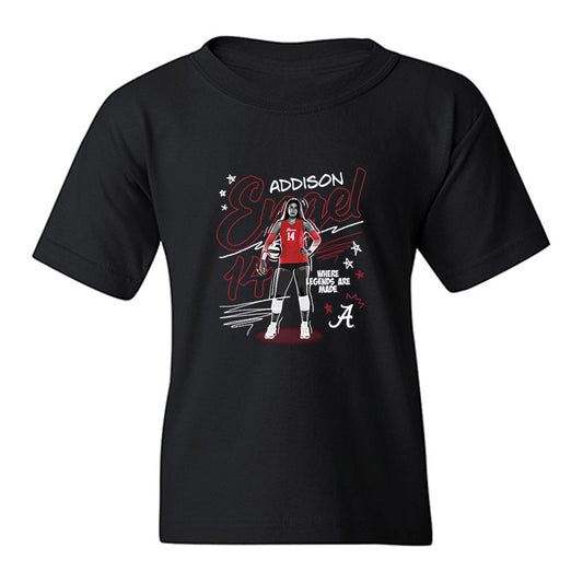 Alabama - NCAA Women's Volleyball : Addison Engel - Collage Youth T-Shirt-0