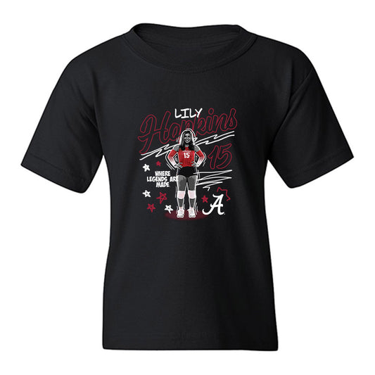 Alabama - NCAA Women's Volleyball : Lily Hopkins - Collage Youth T-Shirt-0