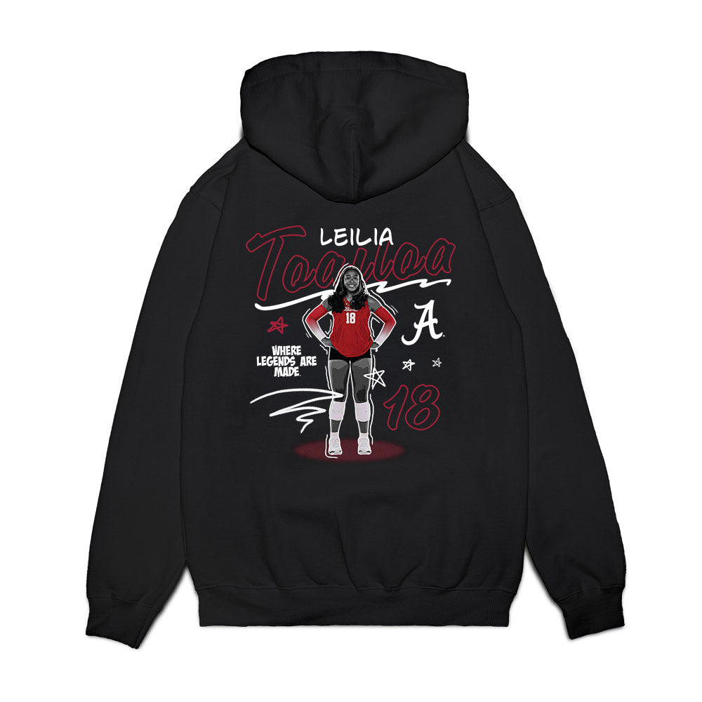 Alabama - NCAA Women's Volleyball : Leilia Toailoa - Collage Premium Hooded Sweatshirt-1