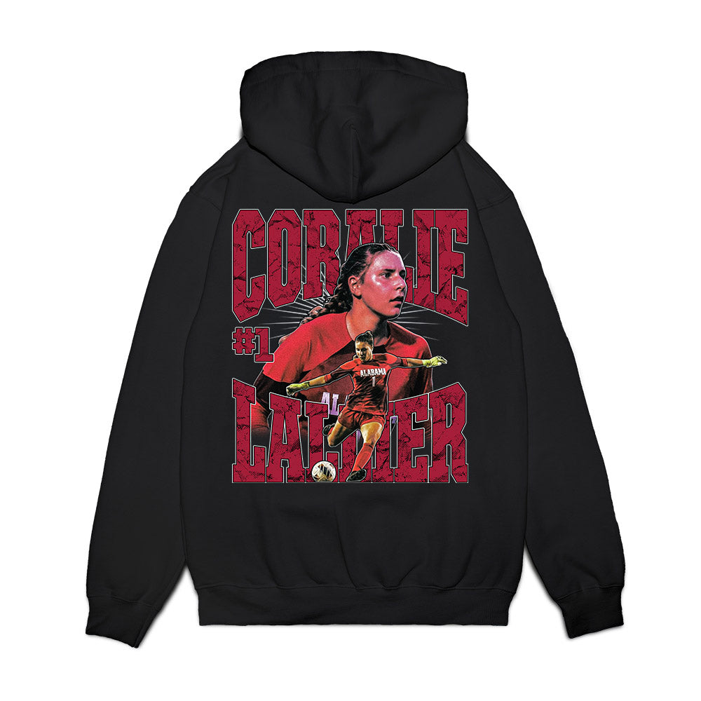Alabama - NCAA Women's Soccer : Coralie Lallier - Collage Premium Hooded Sweatshirt-1