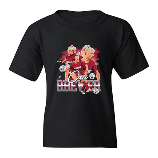 Alabama - NCAA Women's Soccer : Cali Brewer - Collage Youth T-Shirt-0