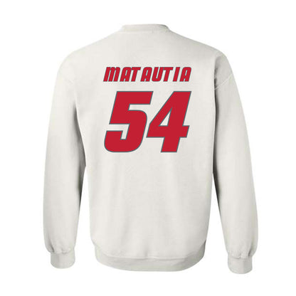 New Mexico - NCAA Football : Jojo Matautia - Classic Shersey Crewneck Sweatshirt-1