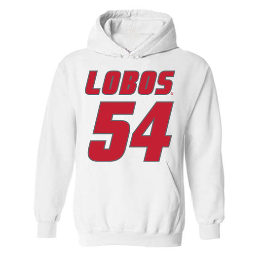 New Mexico - NCAA Football : Jojo Matautia - Classic Shersey Hooded Sweatshirt-0