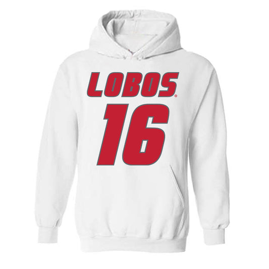 New Mexico - NCAA Football : Mercury Swaim - Classic Shersey Hooded Sweatshirt-0