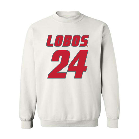 New Mexico - NCAA Football : Bear Levells - Classic Shersey Crewneck Sweatshirt-0