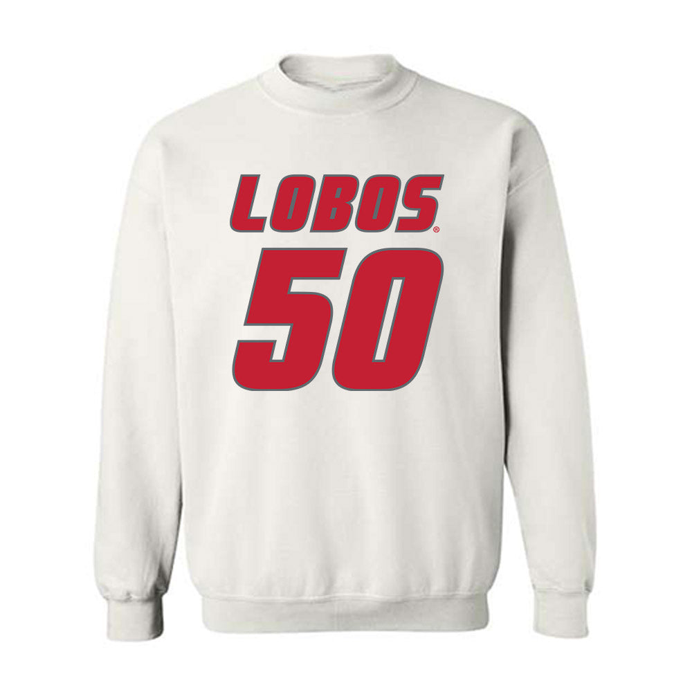 New Mexico - NCAA Football : Ricklan Holmes II - Classic Shersey Crewneck Sweatshirt-0