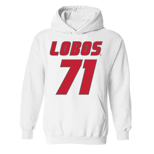 New Mexico - NCAA Football : Danzel Newell - Classic Shersey Hooded Sweatshirt-0