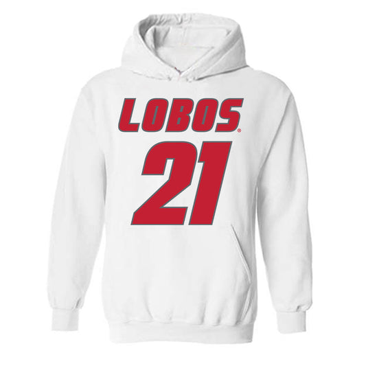 New Mexico - NCAA Football : Austin Brawley - Classic Shersey Hooded Sweatshirt-0
