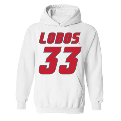 New Mexico - NCAA Football : Hayes Baum - Classic Shersey Hooded Sweatshirt-0