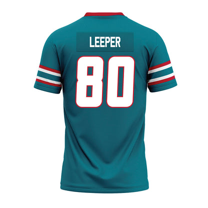 New Mexico - NCAA Football : Max Leeper - Premium Football Jersey-1