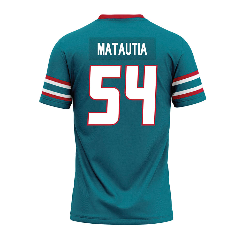 New Mexico - NCAA Football : Jojo Matautia - Premium Football Jersey-1