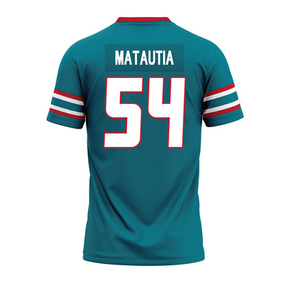 New Mexico - NCAA Football : Jojo Matautia - Premium Football Jersey-1