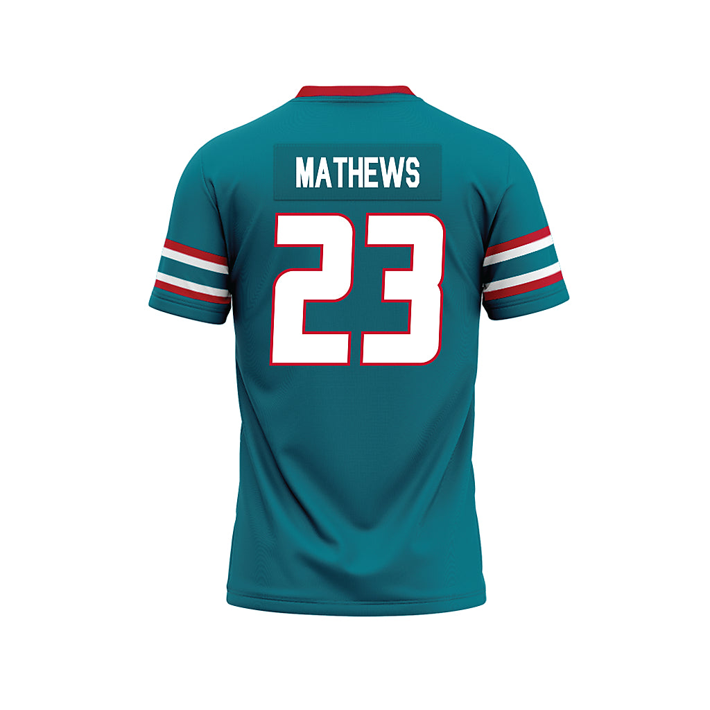 New Mexico - NCAA Football : Cameron Mathews - Premium Football Jersey-1