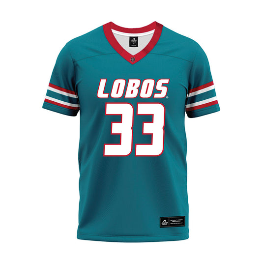 New Mexico - NCAA Football : Hayes Baum - Premium Football Jersey-0