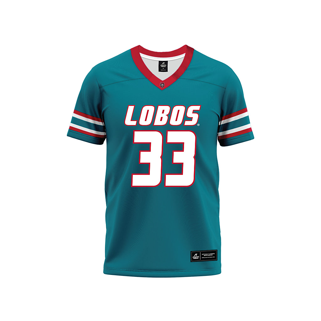 New Mexico - NCAA Football : Hayes Baum - Premium Football Jersey-0