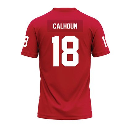 Ohio State - NCAA Football : Cameron Calhoun - Red Premium Football Jersey-1