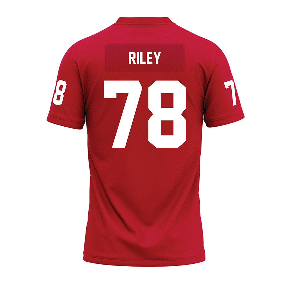 Ohio State - NCAA Football : Maxwell Riley - Red Premium Football Jersey-1
