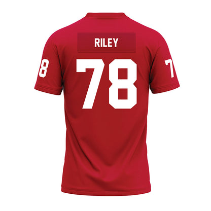Ohio State - NCAA Football : Maxwell Riley - Red Premium Football Jersey-1
