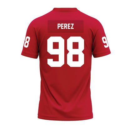 Ohio State - NCAA Football : Jamir Perez - Red Premium Football Jersey-1