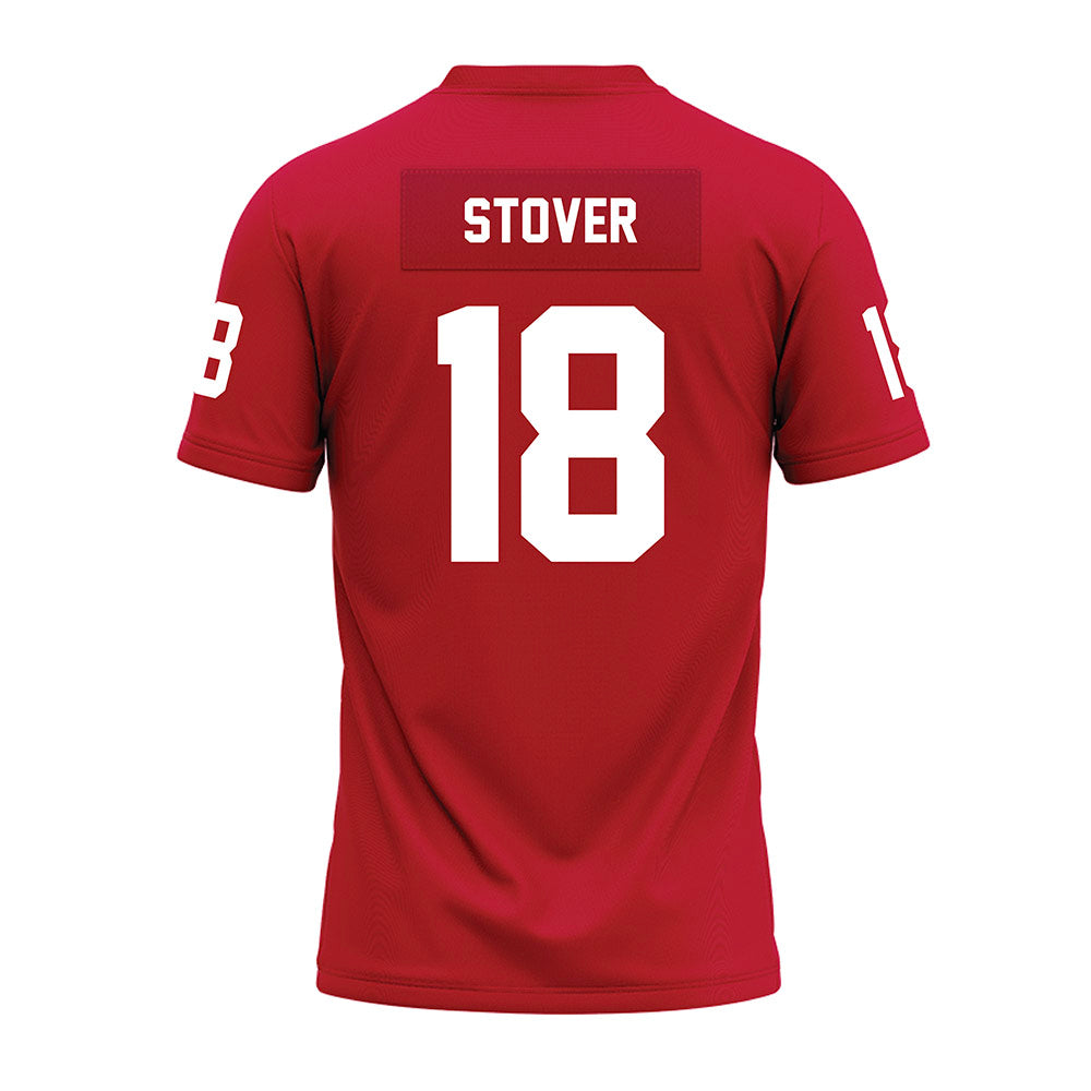 Ohio State - NCAA Football : Kolton Stover - Red Premium Football Jersey-1