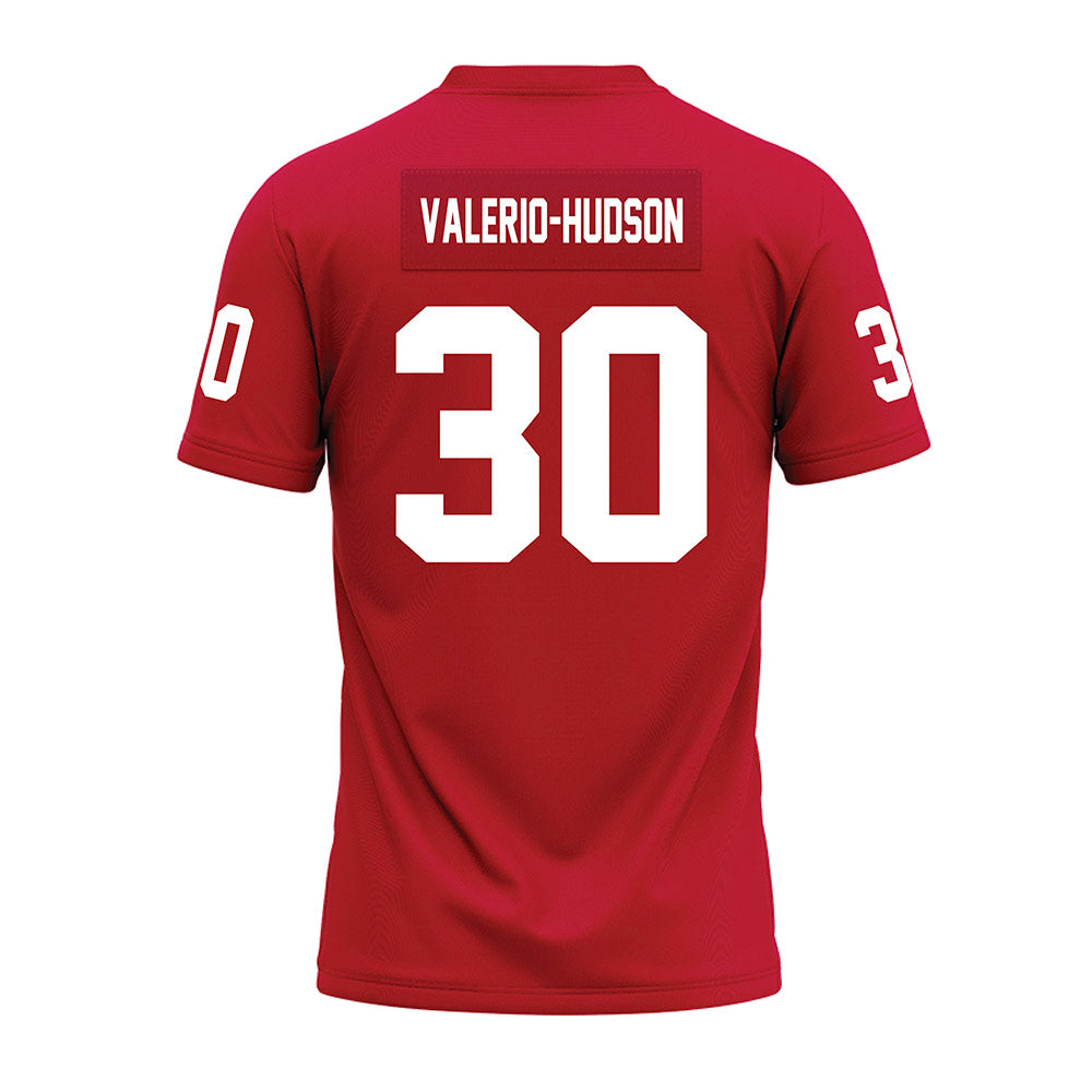 Ohio State - NCAA Football : Amari Valerio-Hudson - Red Premium Football Jersey-1