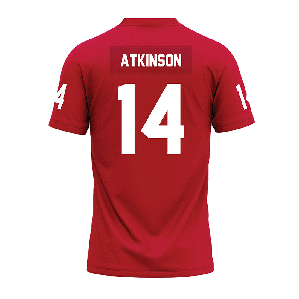 Ohio State - NCAA Football : Beau Atkinson - Red Premium Football Jersey-1
