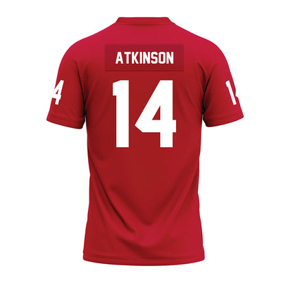 Ohio State - NCAA Football : Beau Atkinson - Red Premium Football Jersey-1
