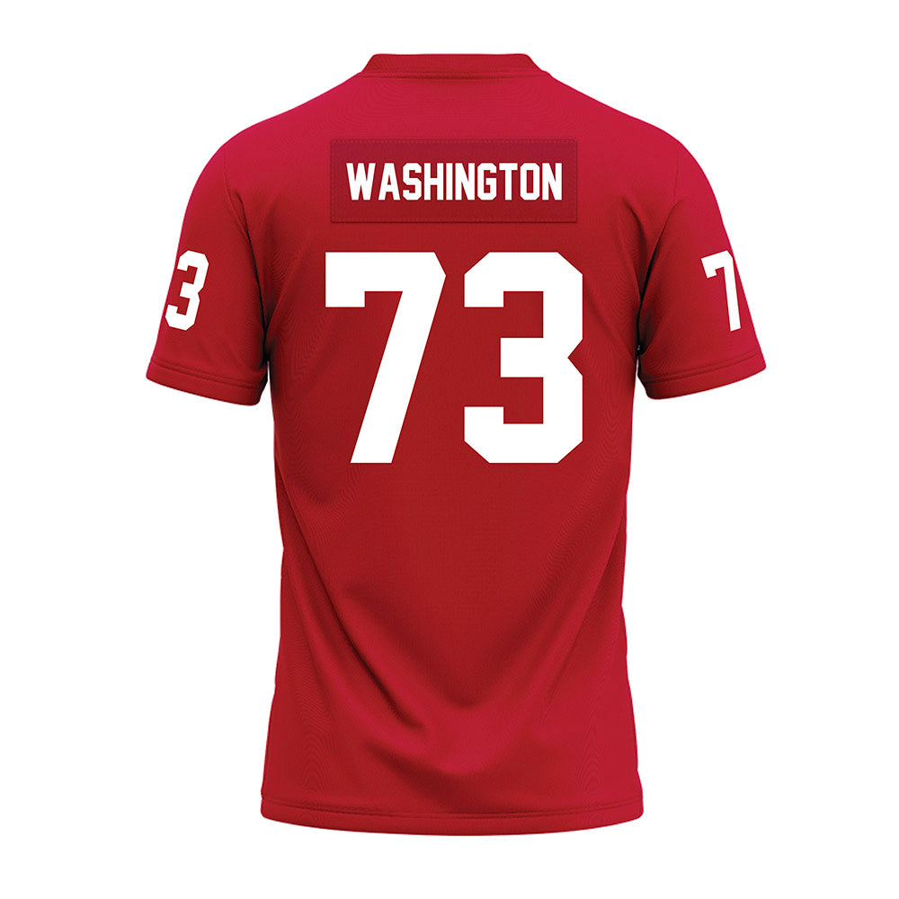 Ohio State - NCAA Football : Vasean Washington - Red Premium Football Jersey-1