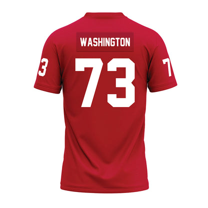 Ohio State - NCAA Football : Vasean Washington - Red Premium Football Jersey-1