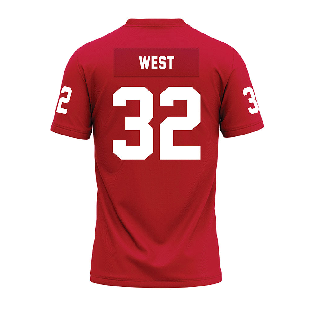 Ohio State - NCAA Football : Isaiah West - Red Premium Football Jersey-1