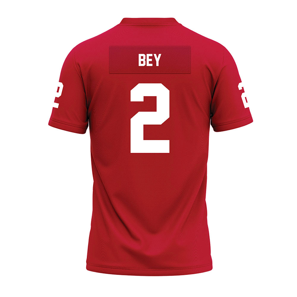 Ohio State - NCAA Football : Legend Bey - Red Premium Football Jersey-1