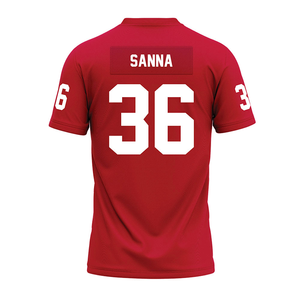Ohio State - NCAA Football : CJ Sanna - Red Premium Football Jersey-1