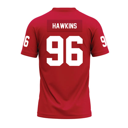Ohio State - NCAA Football : Connor Hawkins - Red Premium Football Jersey-1
