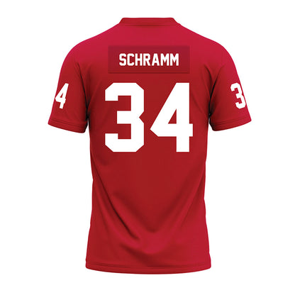 Ohio State - NCAA Football : Brennen Schramm - Red Premium Football Jersey-1
