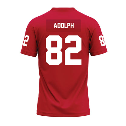 Ohio State - NCAA Football : David Adolph - Red Premium Football Jersey-1