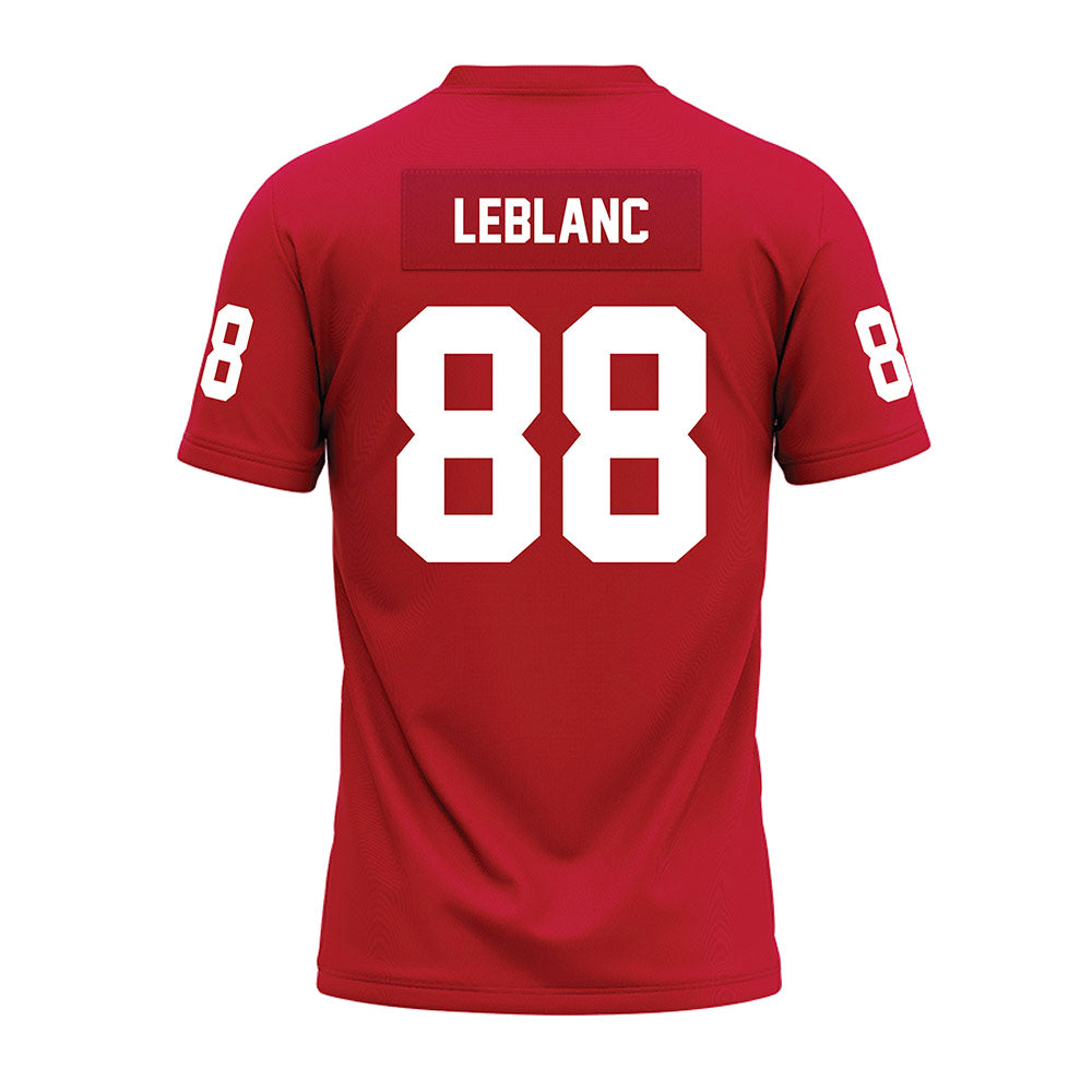 Ohio State - NCAA Football : Max LeBlanc - Red Premium Football Jersey-1