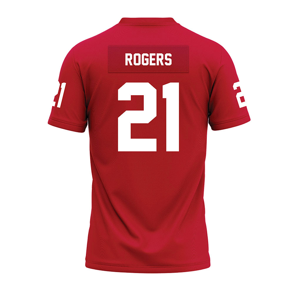 Ohio State - NCAA Football : Anthony Rogers - Red Premium Football Jersey-1