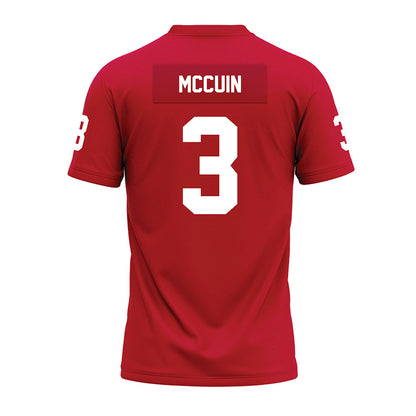 Ohio State - NCAA Football : Devin McCuin - Red Premium Football Jersey-1