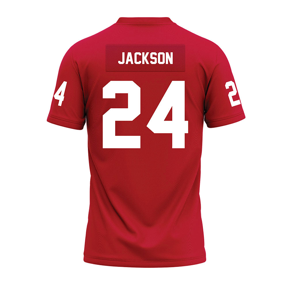 Ohio State - NCAA Football : Ja'Kobi Jackson - Red Premium Football Jersey-1