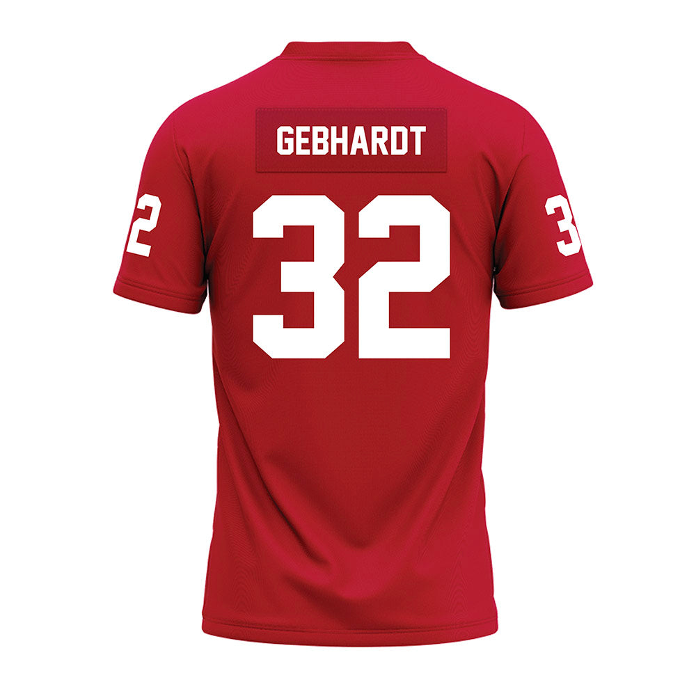 Ohio State - NCAA Football : Kaden Gebhardt - Red Premium Football Jersey-1
