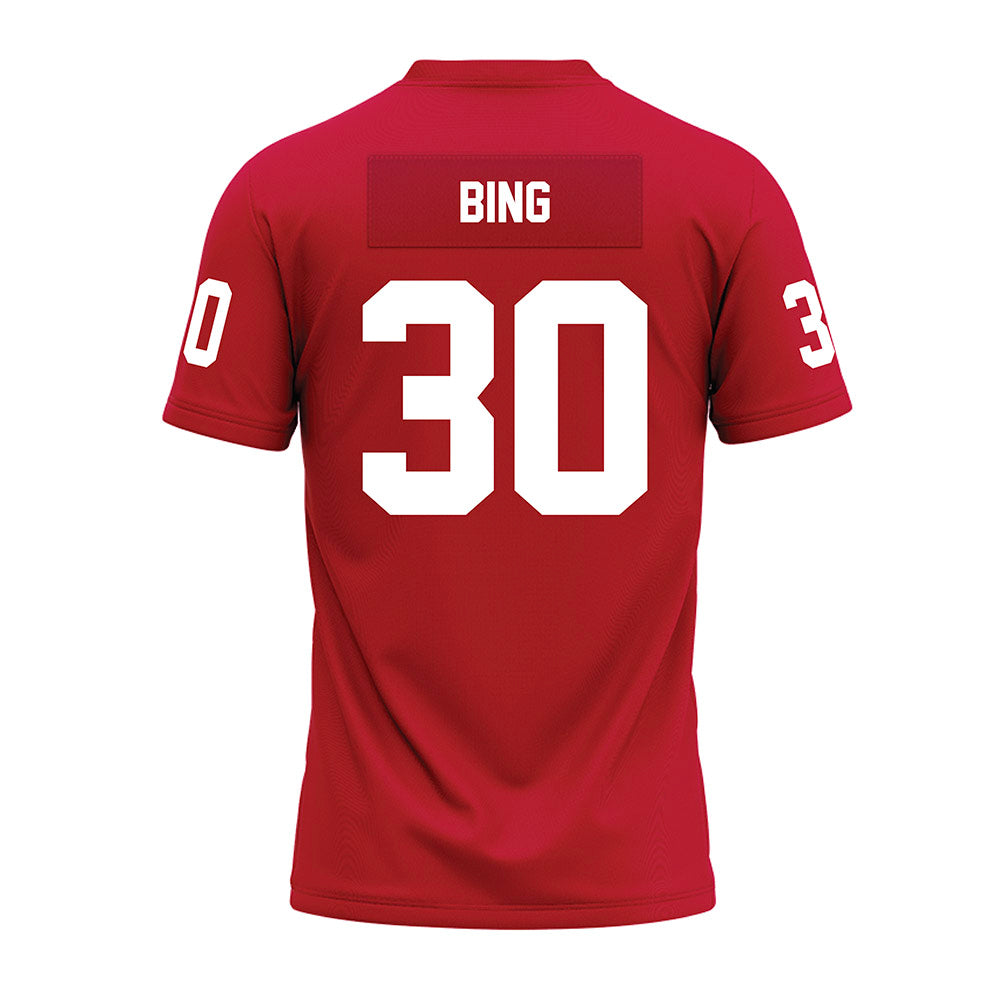 Ohio State - NCAA Football : Khmari Bing - Red Premium Football Jersey-1