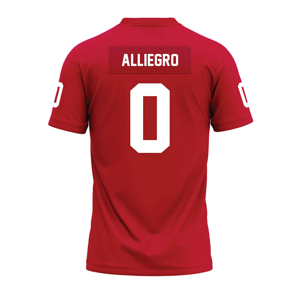 Ohio State - NCAA Football : Christian Alliegro - Red Premium Football Jersey-1