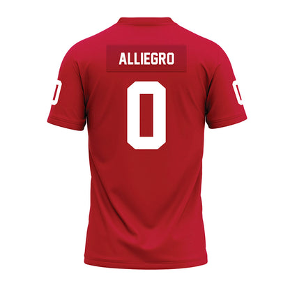 Ohio State - NCAA Football : Christian Alliegro - Red Premium Football Jersey-1