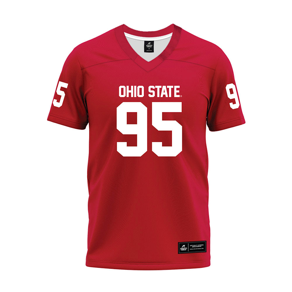 Ohio State - NCAA Football : Emanuel Ruffin - Red Premium Football Jersey-0