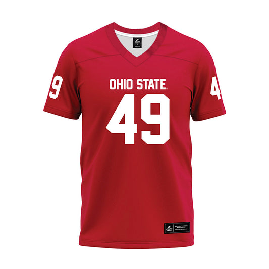 Ohio State - NCAA Football : Marcello Diomede - Red Premium Football Jersey-0