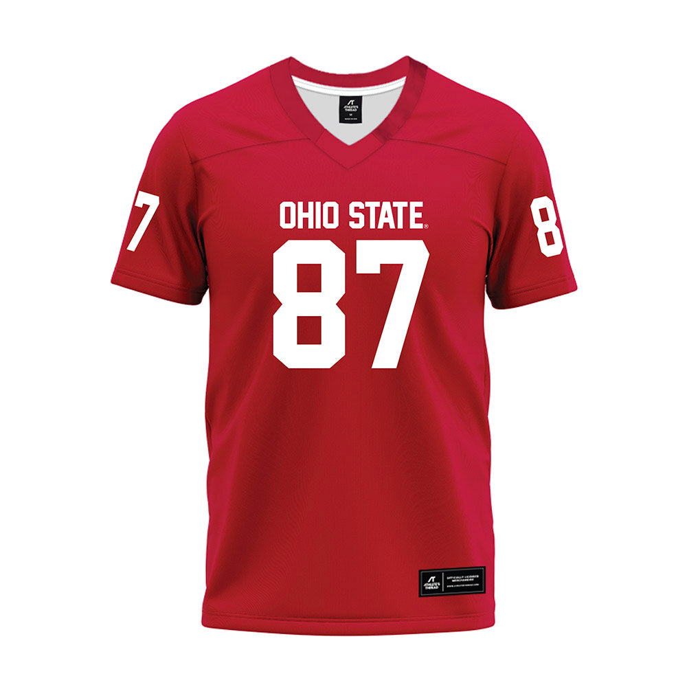 Ohio State - NCAA Football : Brody Lennon - Red Premium Football Jersey-0