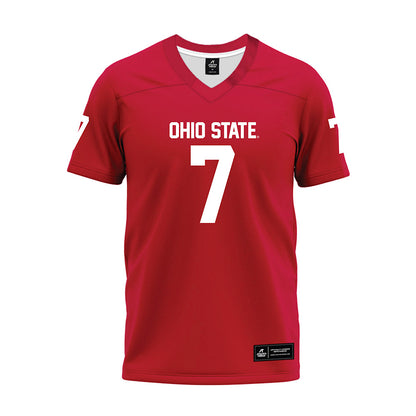 Ohio State - NCAA Football : Jermaine Mathews Jr - Red Premium Football Jersey-0