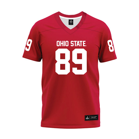 Ohio State - NCAA Football : Nick Lautar - Red Premium Football Jersey-0