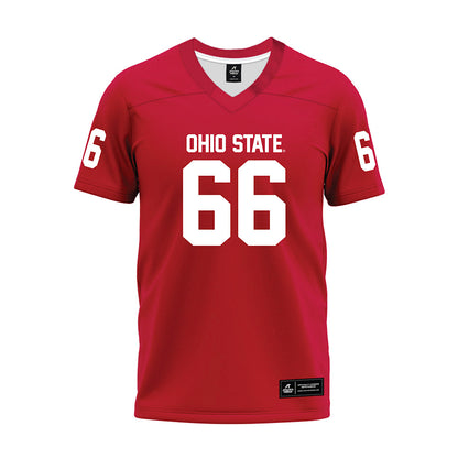 Ohio State - NCAA Football : Landry Brede - Red Premium Football Jersey-0
