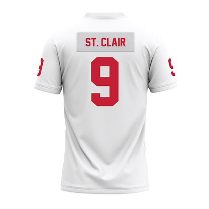 Ohio State - NCAA Football : Tavien St. Clair - White Premium Football Jersey-1